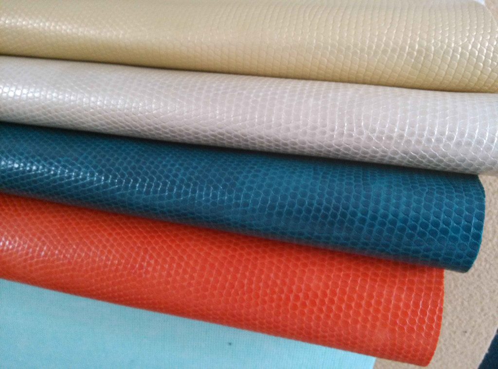 snake grain pu leather for furniture